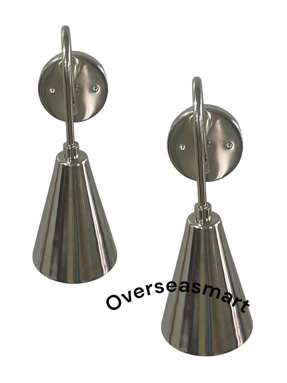 Mid-Century Modern Chrome Wall Sconce: Handmade 1-Light Fixture - Image 10