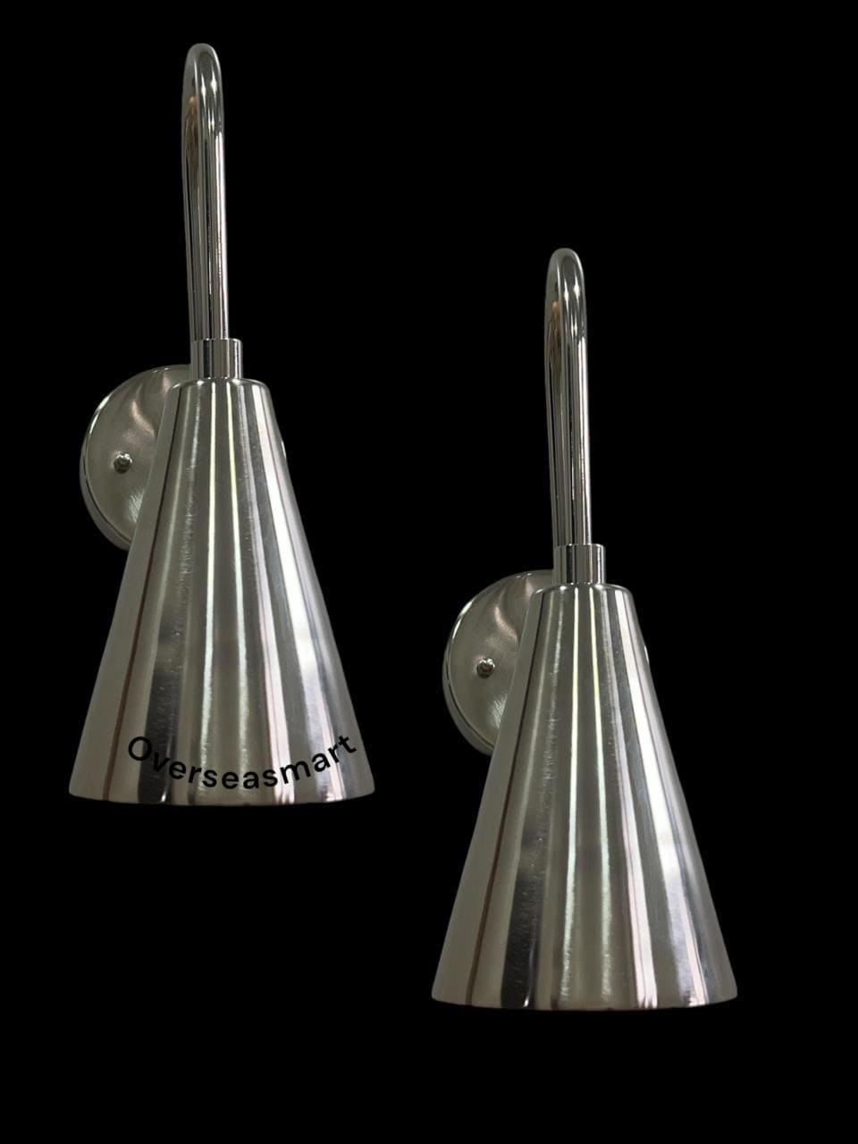 Mid Century 1-Arm Brass Wall Sconce – Modern Lamp – Handmade Hardwired Light Fixture - Image 9