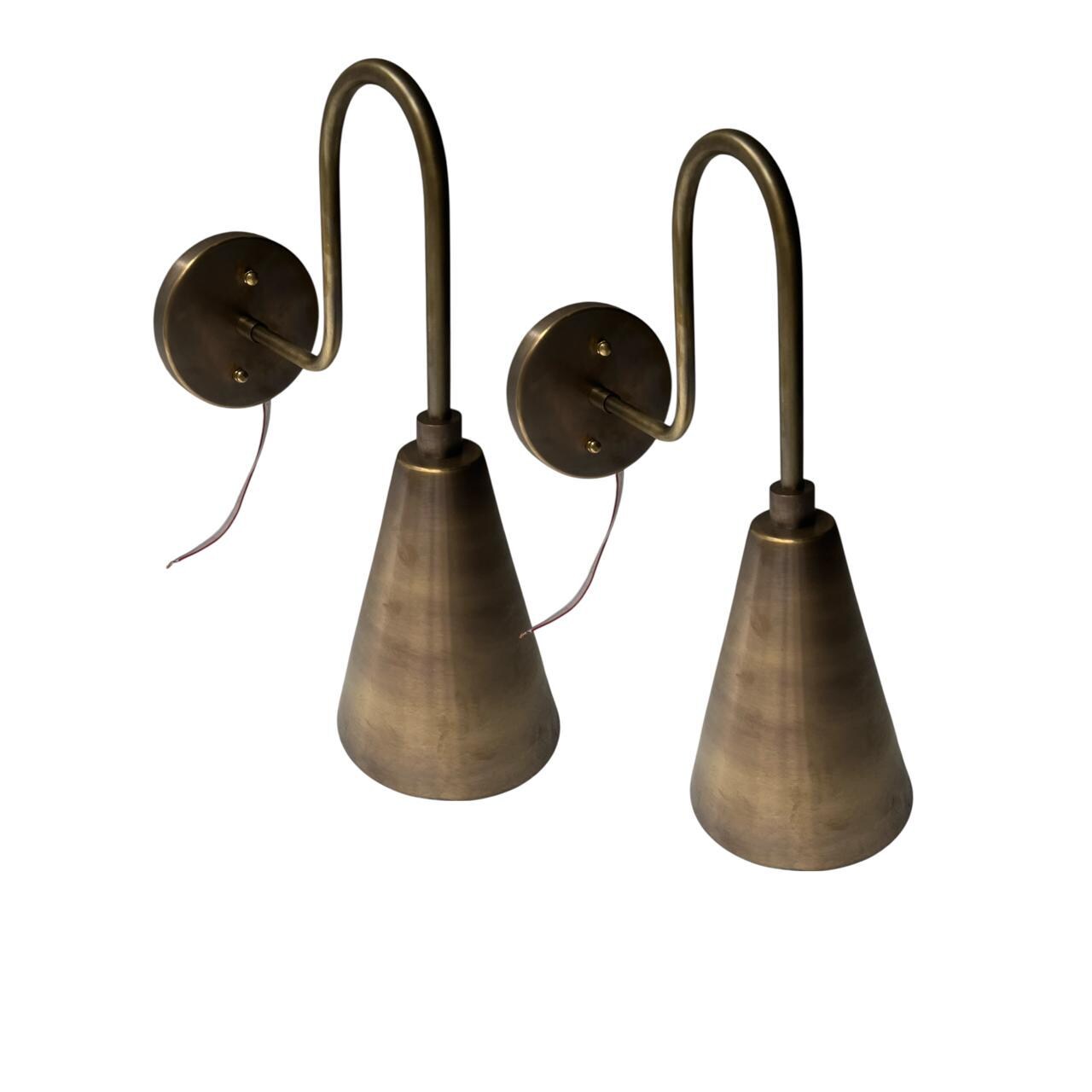 Mid-Century Modern Wall Sconce Brown Finish Vanity Light for Bedroom - Image 8