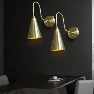 Handmade Brass Mid Century Modern Wall Sconce - Minimalist Lighting