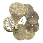 Brass Nautical Calendar: English & Arabic, Handmade Astronomy Decor