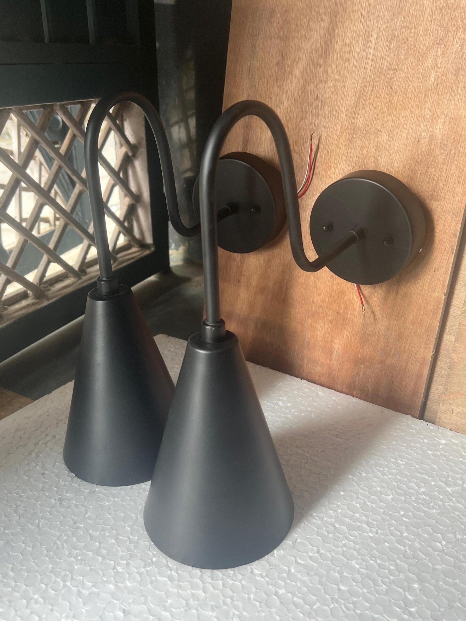 Black Sputnik Wall Sconce: Mid Century Modern Industrial Light - Image 4
