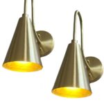 Handmade Brass Wall Light Sconce – Sputnik Vanity Mid Century Modern Stilnovo