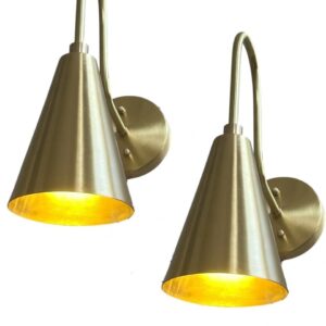 Handmade Brass Wall Light Sconce - Sputnik Vanity Mid Century Modern Stilnovo