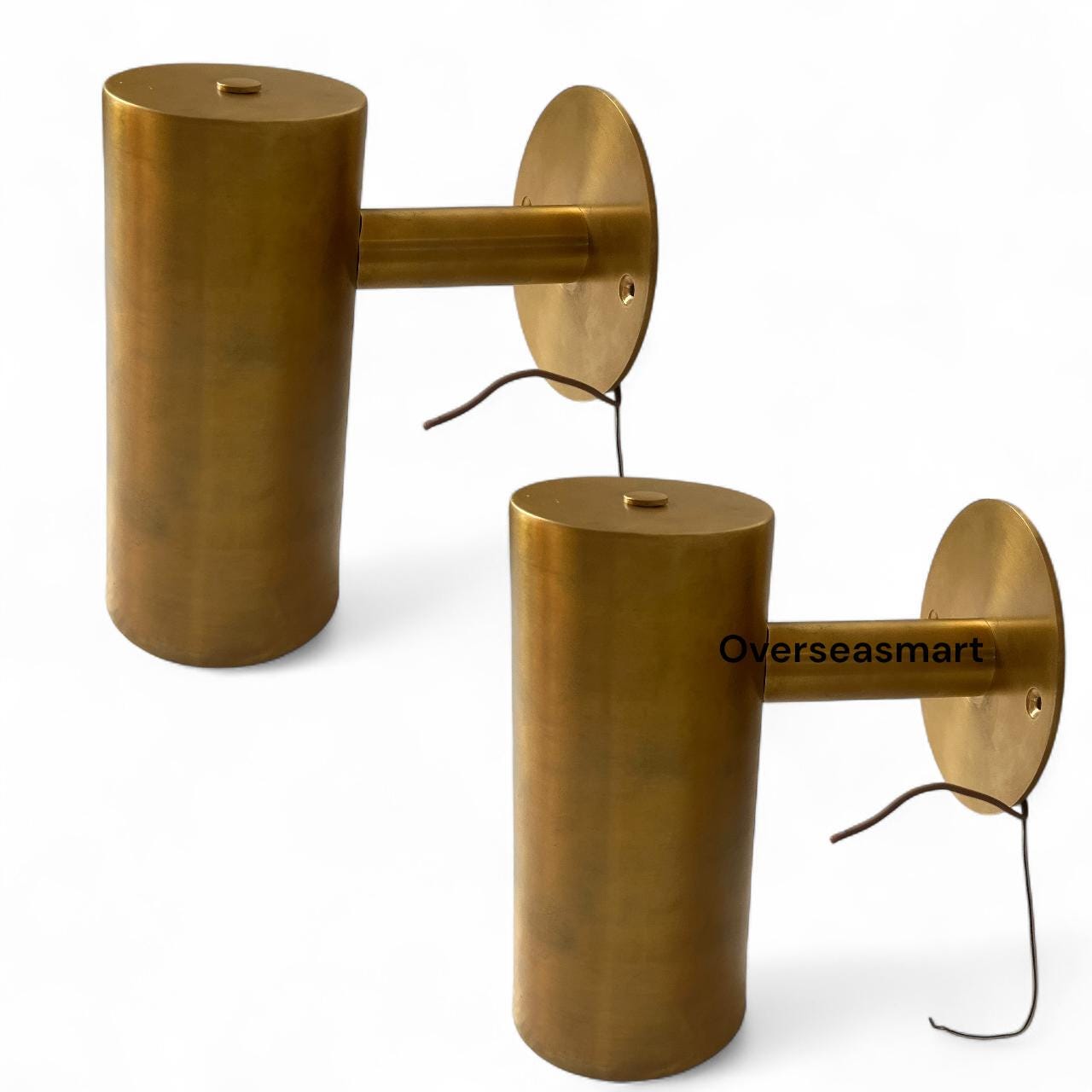 Modern Brass Wall Sconce: Indoor Light Fixture, E26/E27 Socket - Image 2