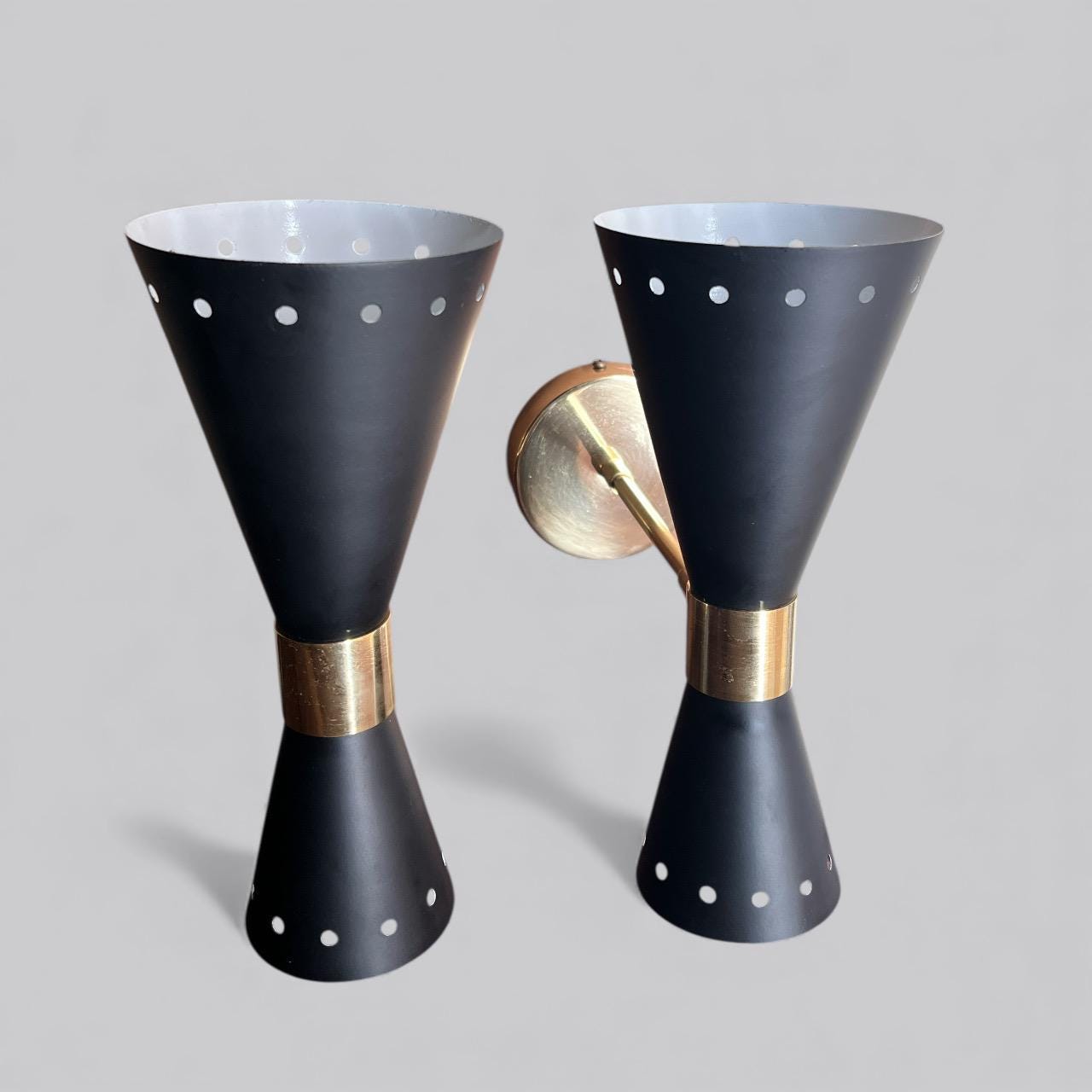 Black Mid-Century Diabolo Wall Sconce Modern Wall Light - Image 6