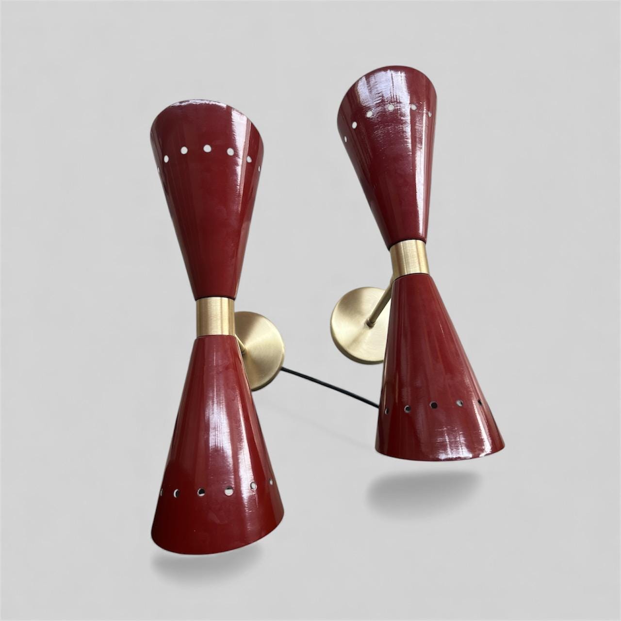 Diabolo Wall Sconce – Mid-Century Modern Brass Light Fixture | Custom Finish - Image 4
