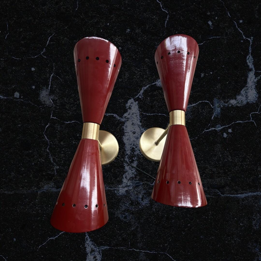 Diabolo Wall Sconce – Mid-Century Modern Brass Light Fixture | Custom Finish - Image 10