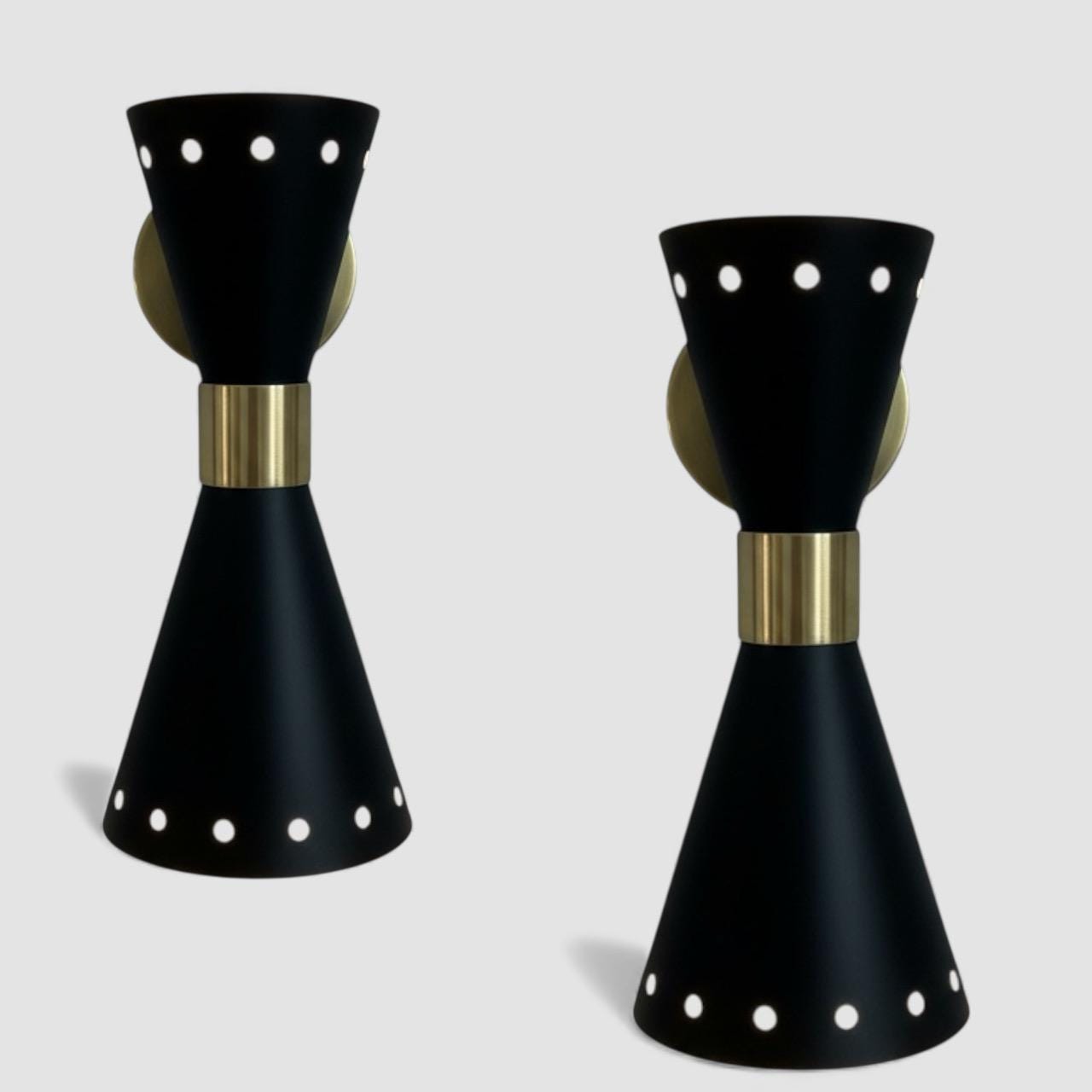 Black Mid-Century Diabolo Wall Sconce Modern Wall Light - Image 10