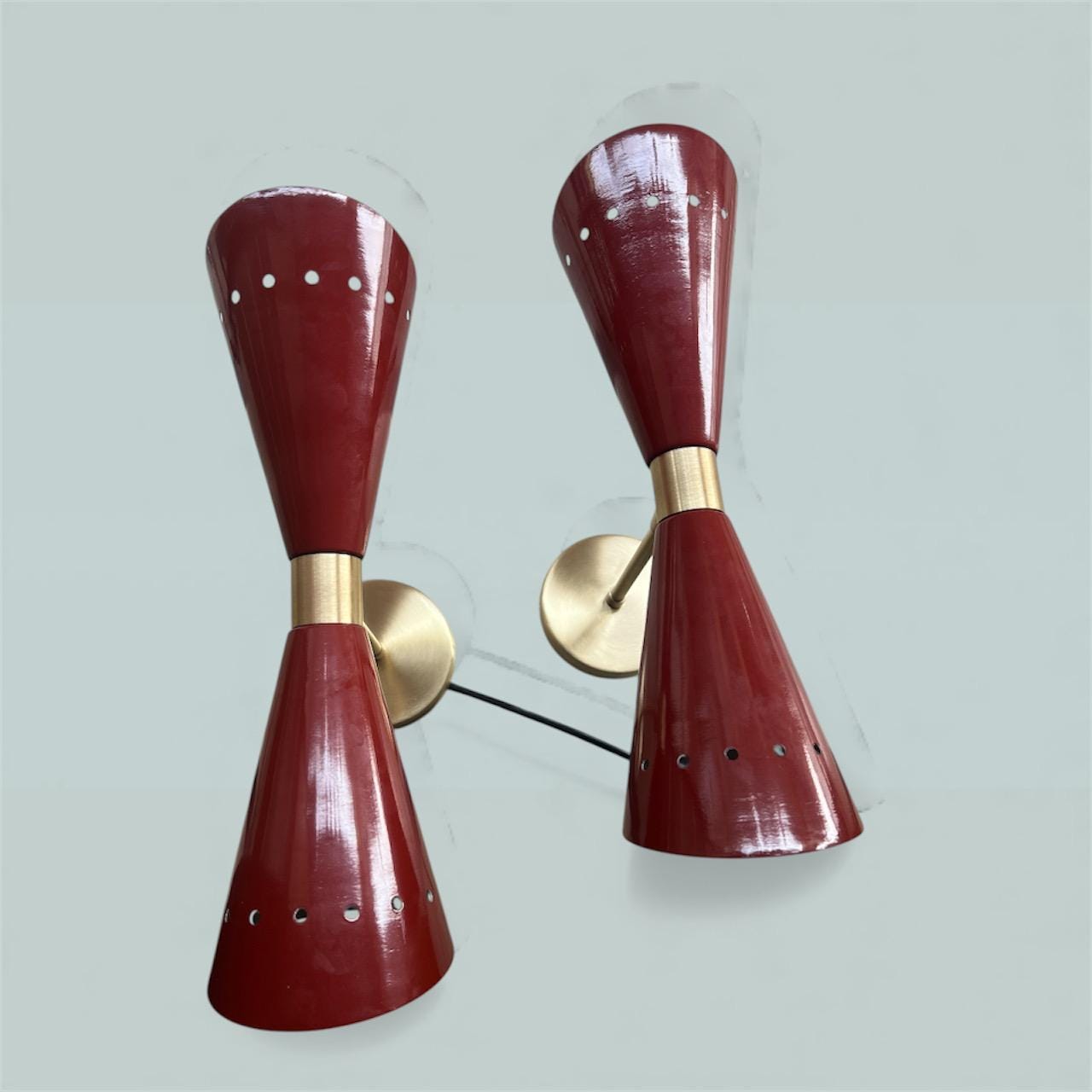 Diabolo Wall Sconce – Mid-Century Modern Brass Light Fixture | Custom Finish - Image 12