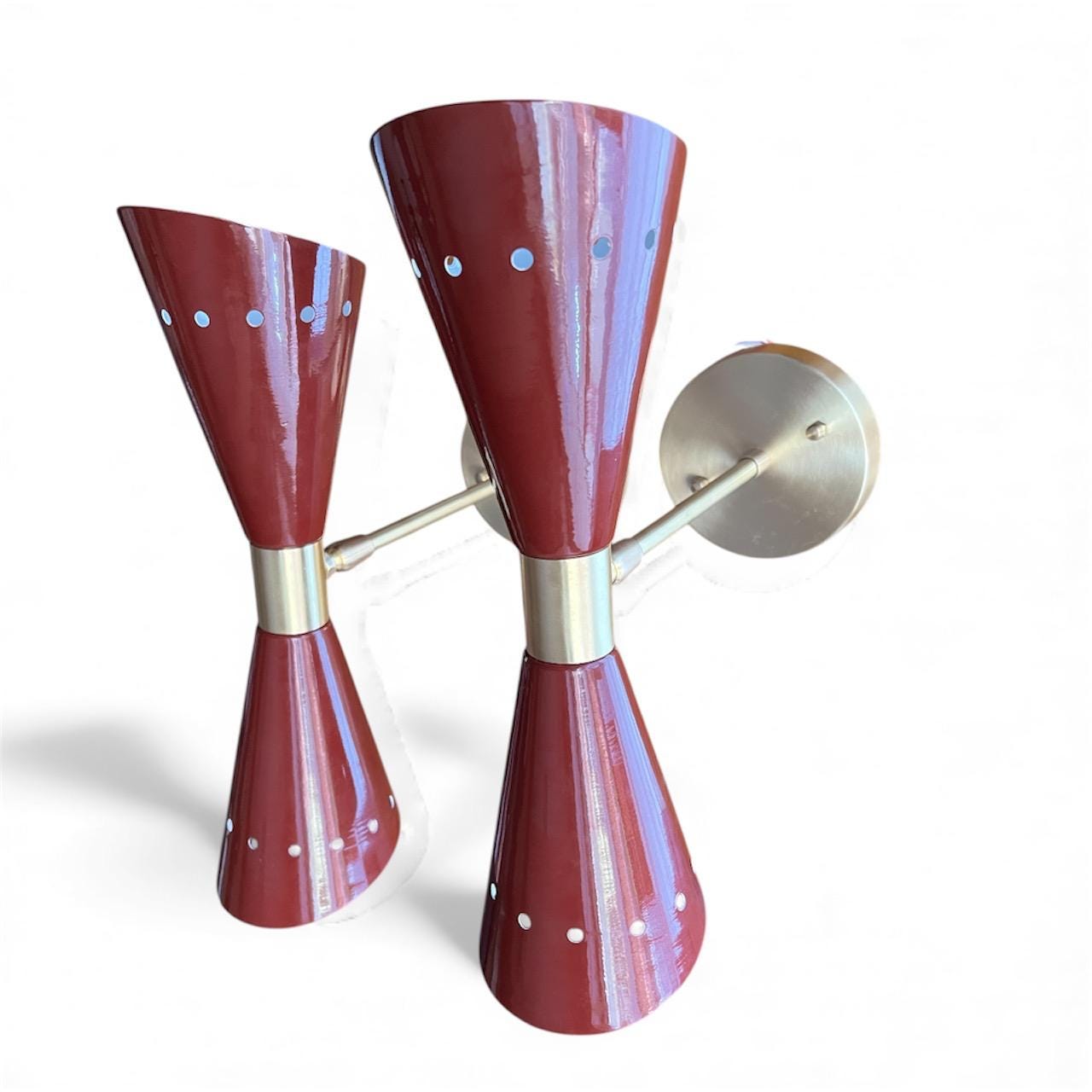 Diabolo Wall Sconce – Mid-Century Modern Brass Light Fixture | Custom Finish - Image 14