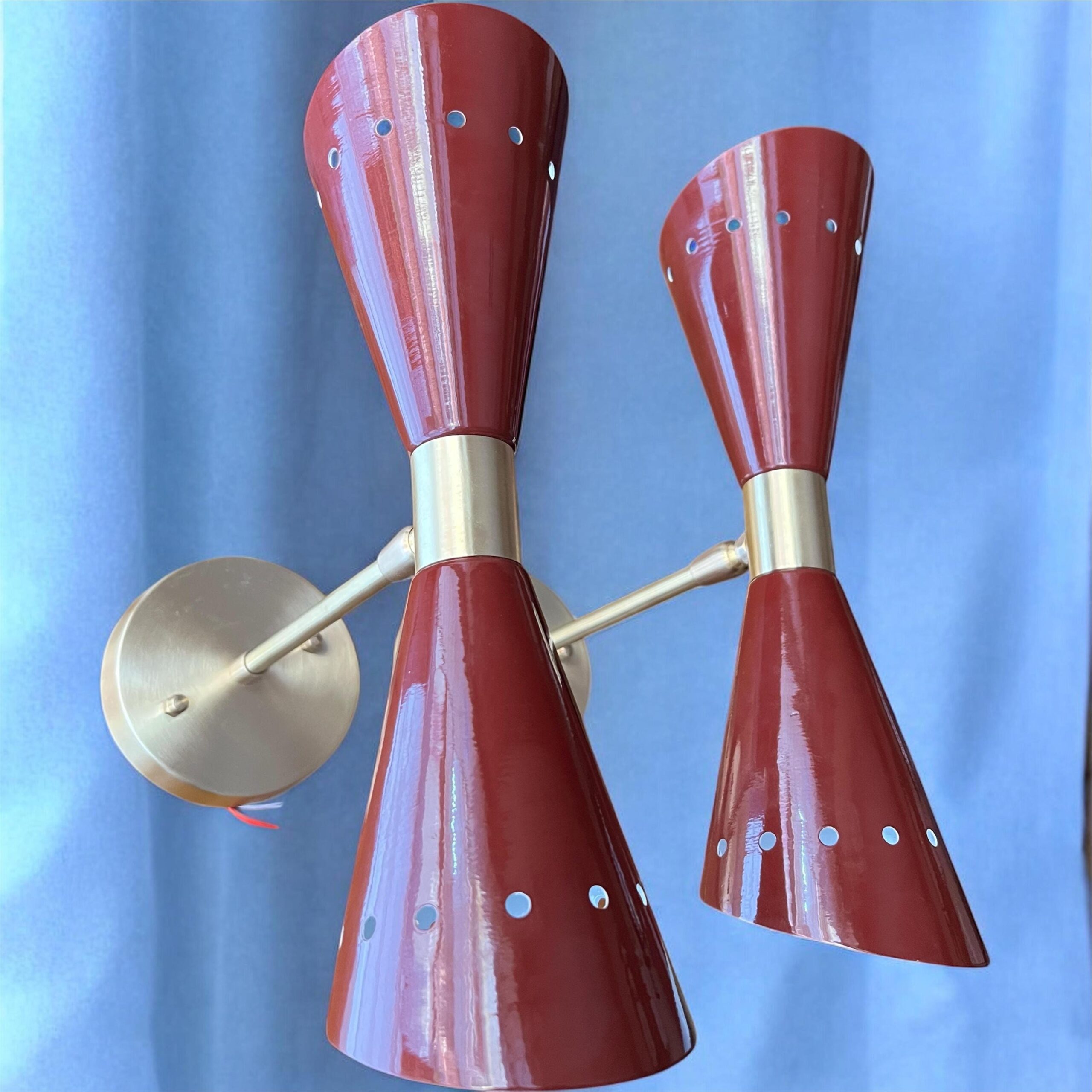 Diabolo Wall Sconce – Mid-Century Modern Brass Light Fixture | Custom Finish - Image 6