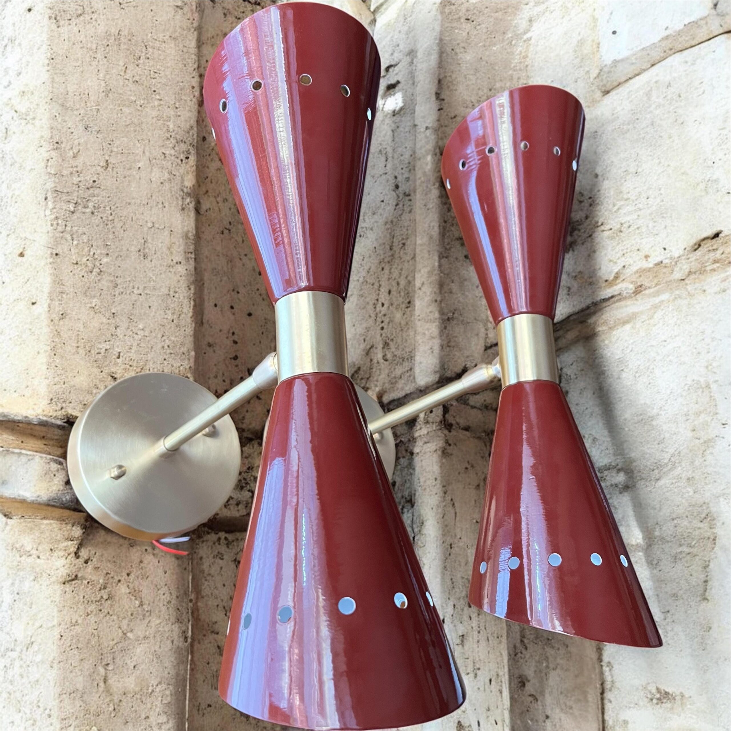 Diabolo Wall Sconce – Mid-Century Modern Brass Light Fixture | Custom Finish - Image 9