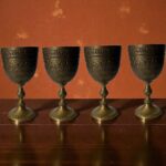Desk Goblet | Classic Heritage Style Brass Cup | 6” Decorative Reproduction Goblet