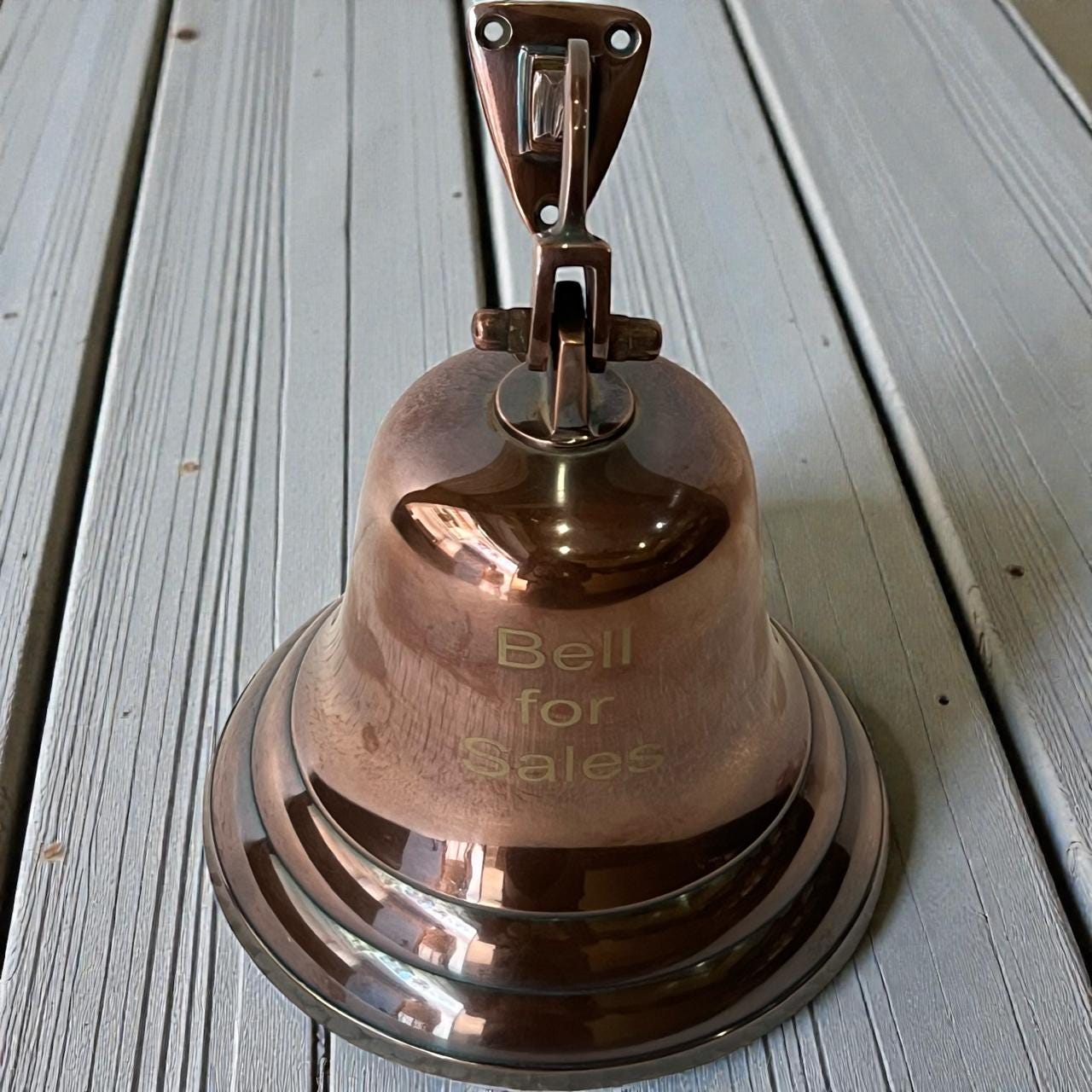 6 inch Personalized Copper Finish Nautical Home Decor hanging Brass Bell - Image 15