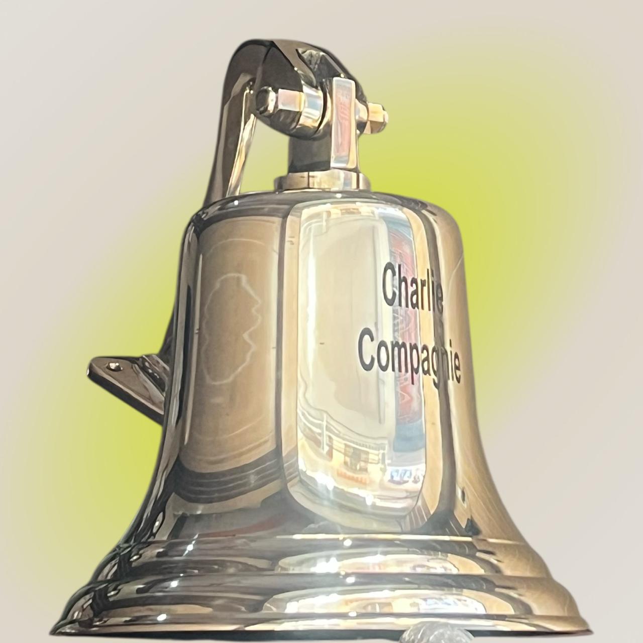 Nautical Ship Boat Wall Hanging Dinner Bell, Multiple Finishes - Image 3