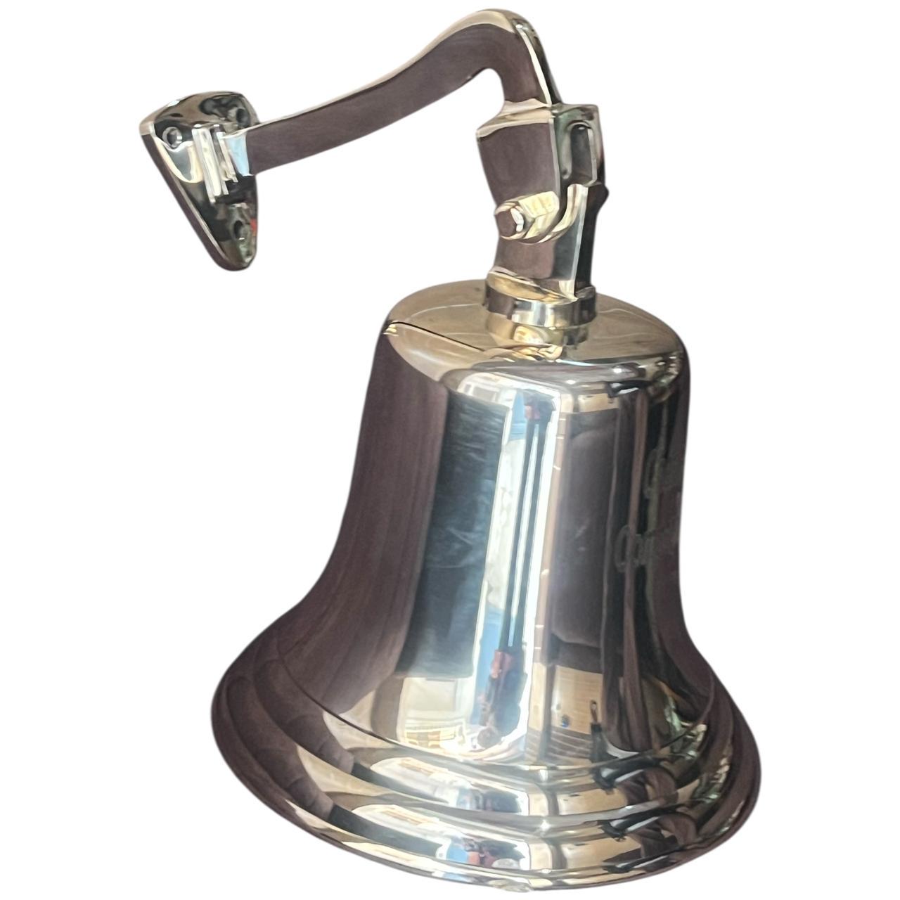 Nautical Ship Boat Wall Hanging Dinner Bell, Multiple Finishes - Image 5