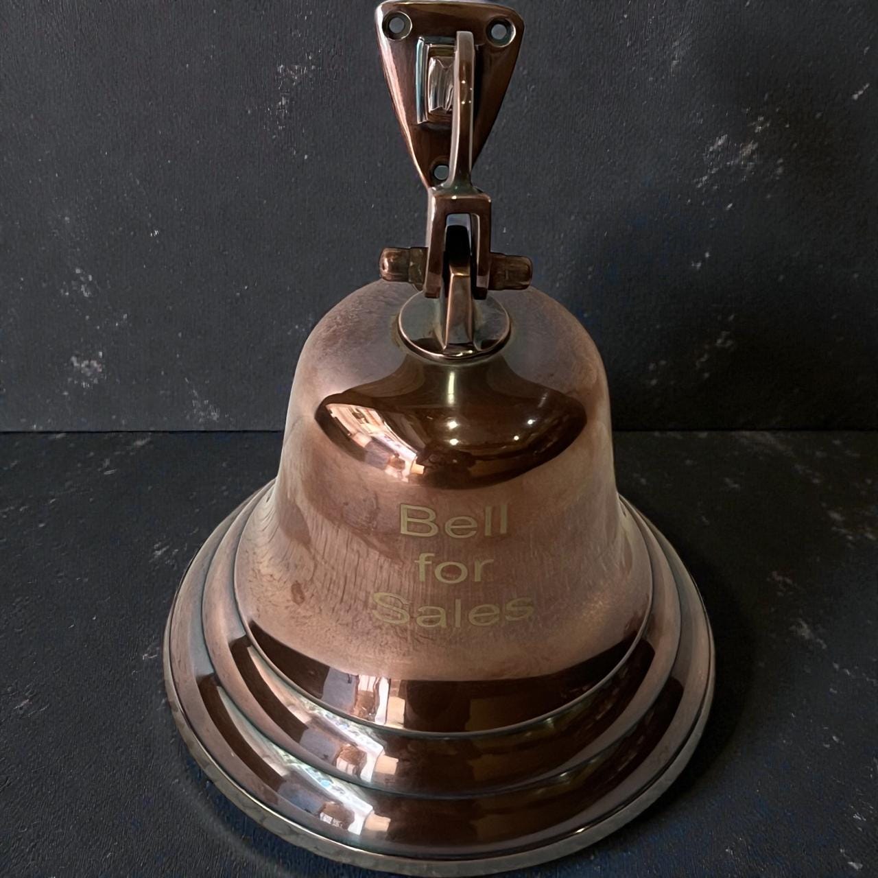 6 inch Personalized Copper Finish Nautical Home Decor hanging Brass Bell - Image 10