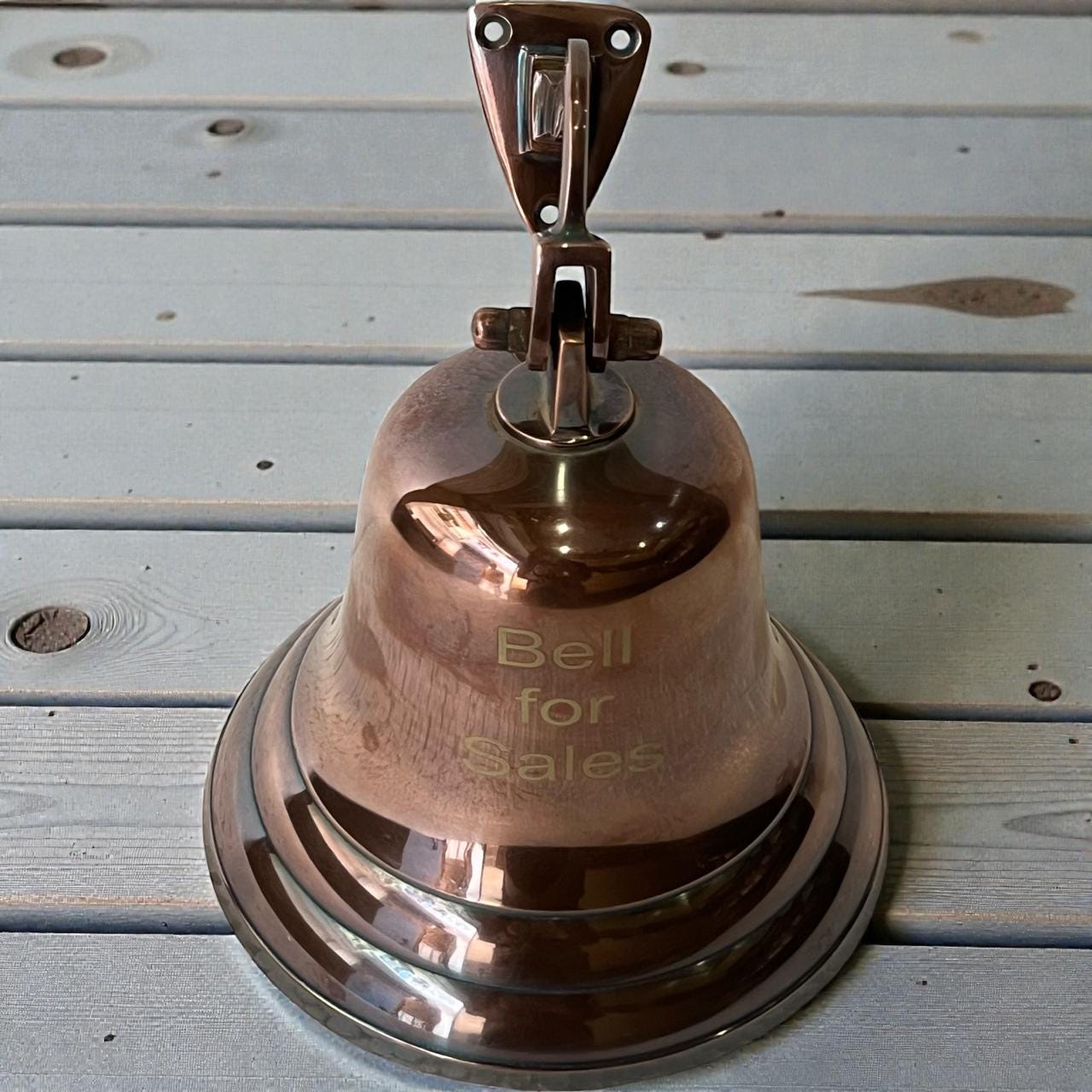 6 inch Personalized Copper Finish Nautical Home Decor hanging Brass Bell - Image 4