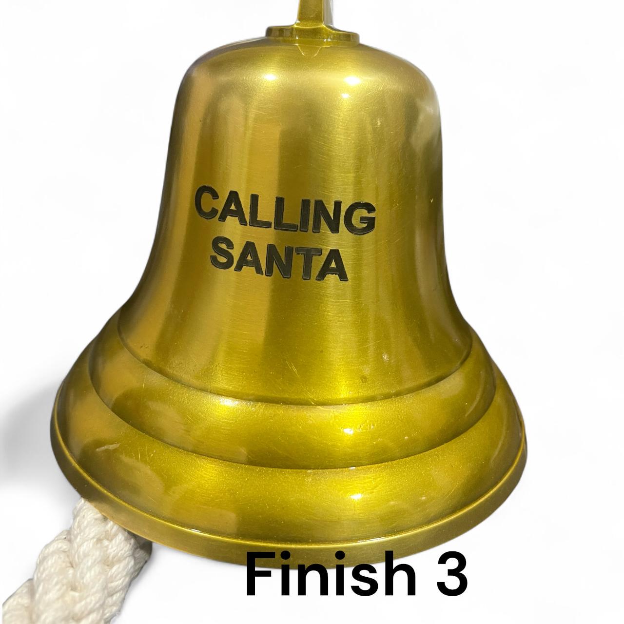 Nautical Ship Boat Wall Hanging Dinner Bell, Multiple Finishes - Image 12