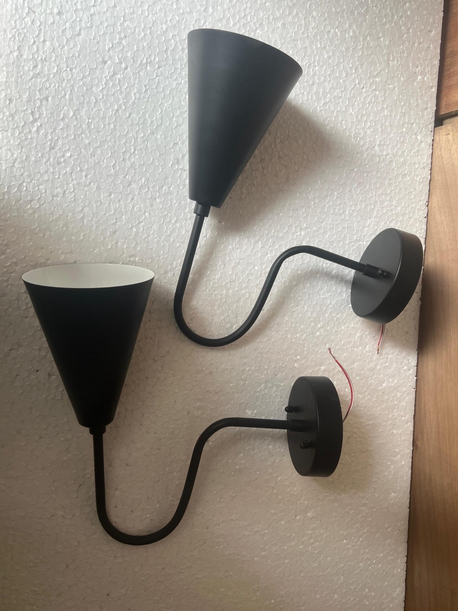 Mid-Century Modern Wall Sconce Brown Finish Vanity Light for Bedroom - Image 16