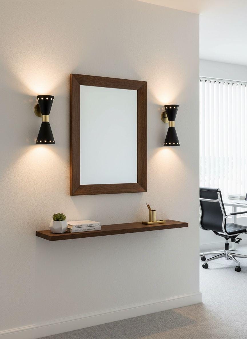 Black Mid-Century Diabolo Wall Sconce Modern Wall Light - Image 15