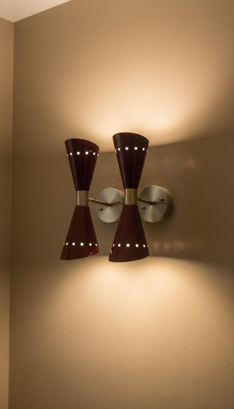 Diabolo Wall Sconce – Mid-Century Modern Brass Light Fixture | Custom Finish - Image 13