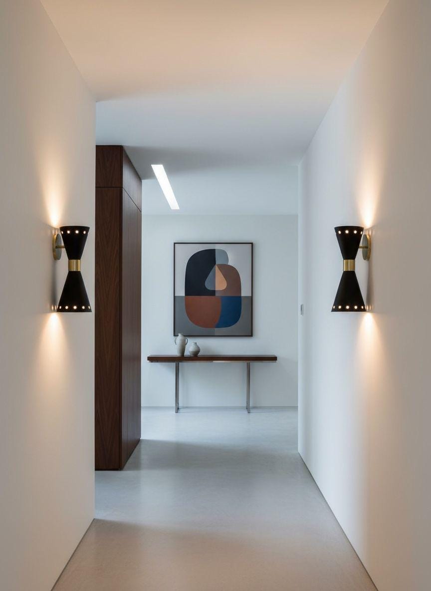 Black Mid-Century Diabolo Wall Sconce Modern Wall Light - Image 19