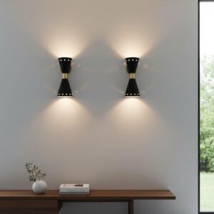 Black Mid-Century Diabolo Wall Sconce Modern Wall Light