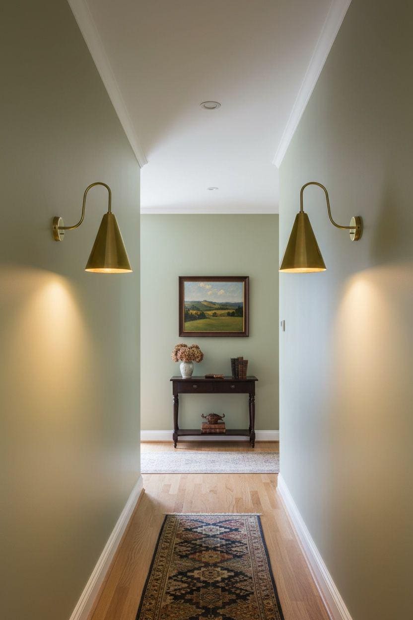 Mid-Century Modern Wall Sconce Brown Finish Vanity Light for Bedroom - Image 10