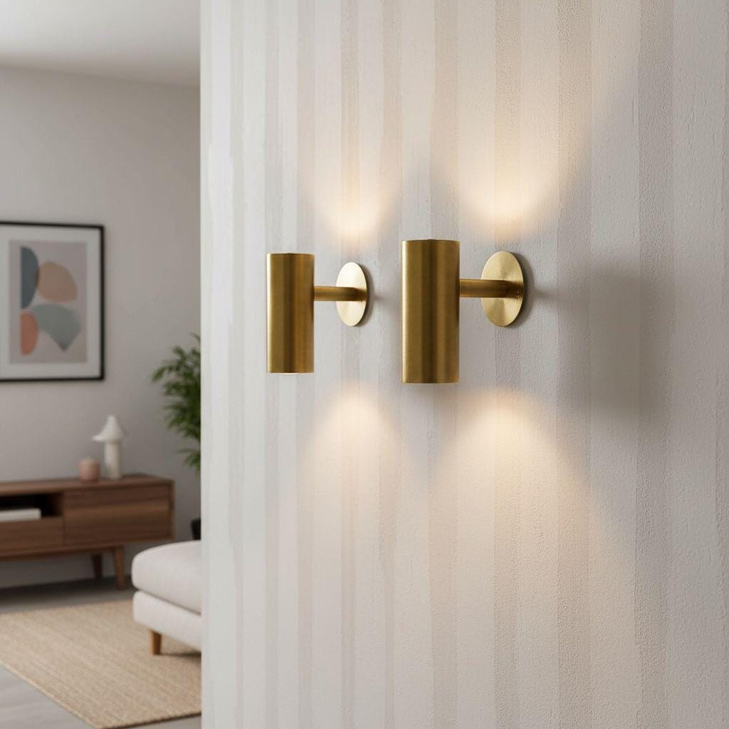 Modern Brass Wall Sconce: Indoor Light Fixture, E26/E27 Socket - Image 17