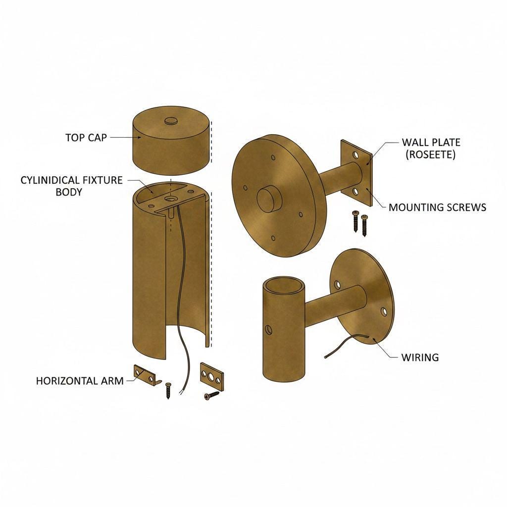 Modern Brass Wall Sconce: Indoor Light Fixture, E26/E27 Socket - Image 20